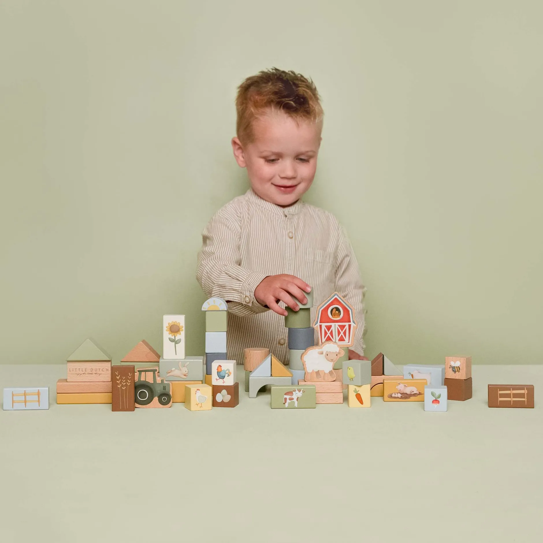 Bouwspeelgoed*Little Dutch Blokken ton Little Farm Multi