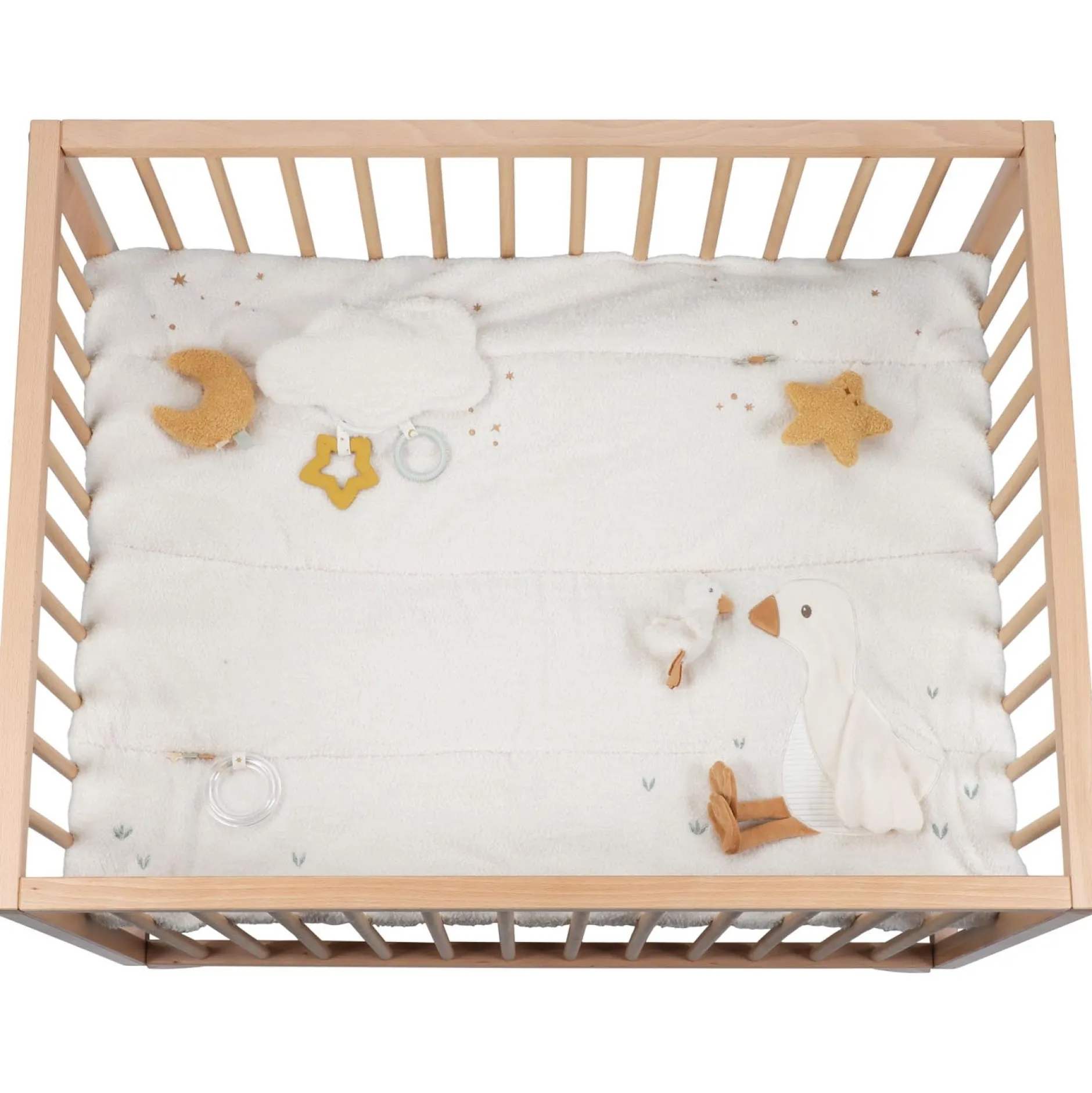 Boxkleden*Little Dutch boxkleed Newborn Naturals Off-White