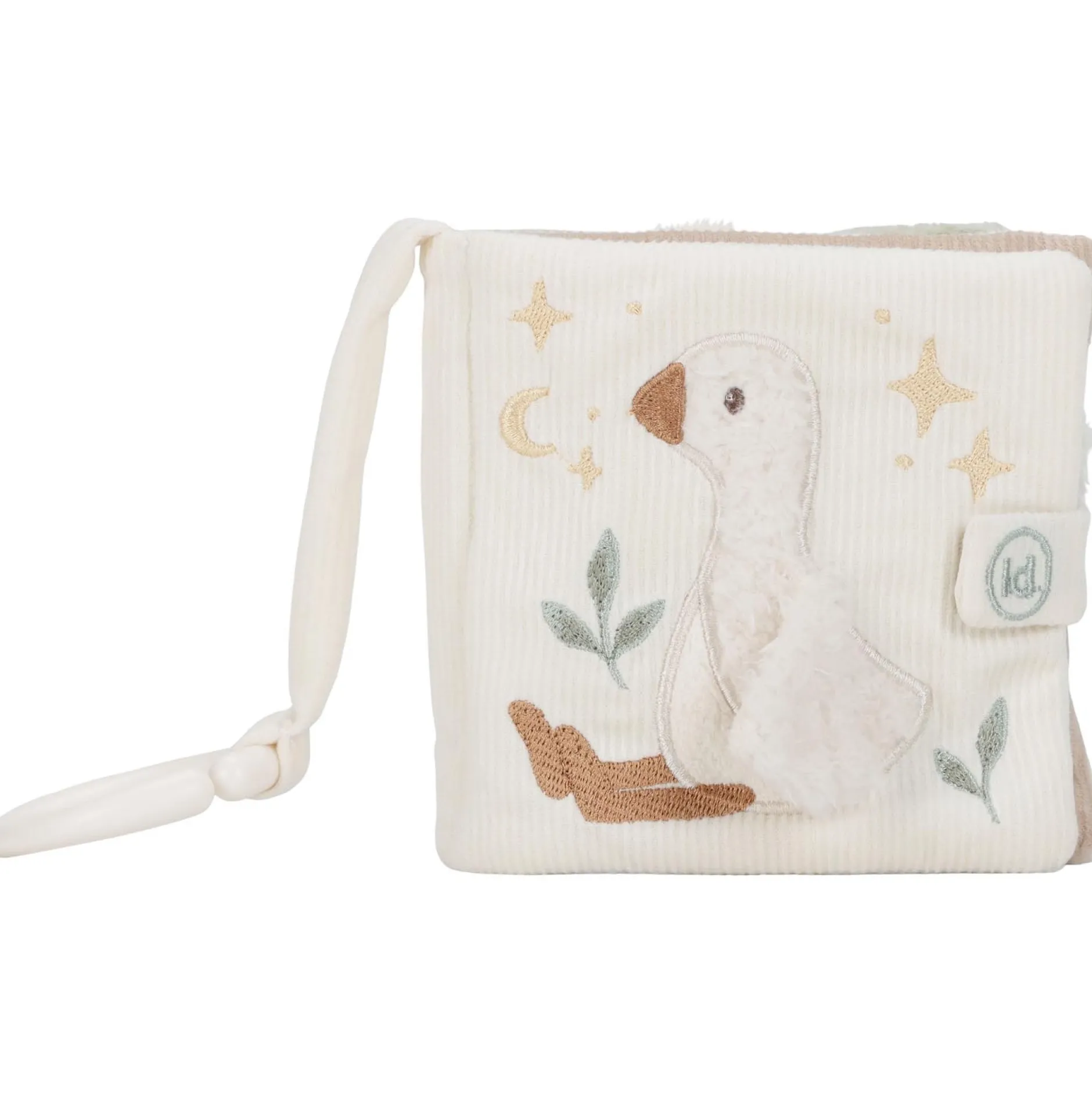 Buggyboekjes|Speelgoed Voor Onderweg*Little Dutch buggyboekje Newborn Naturals Goose Off-White