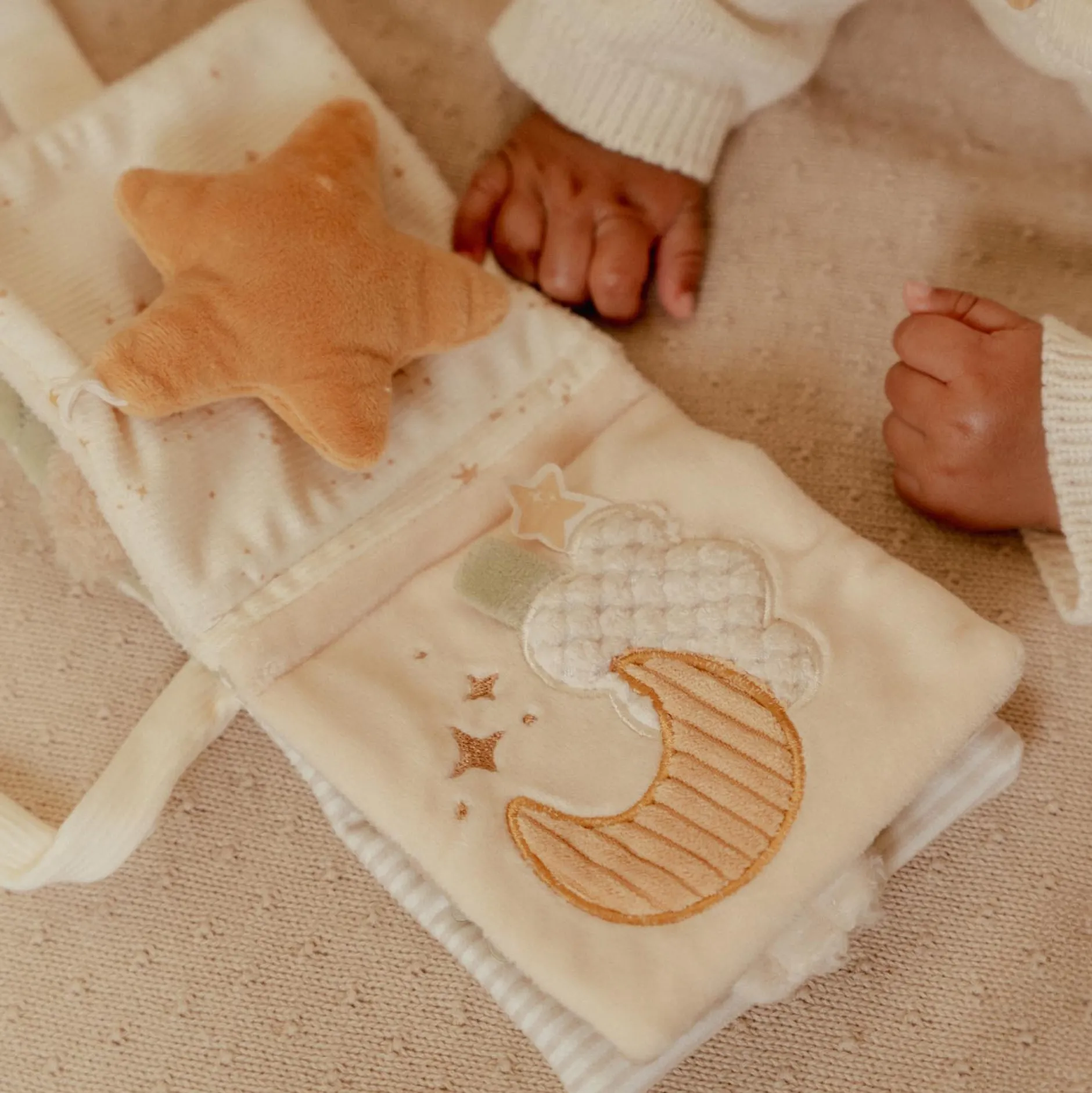 Buggyboekjes|Speelgoed Voor Onderweg*Little Dutch buggyboekje Newborn Naturals Goose Off-White