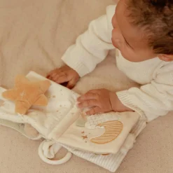 Buggyboekjes|Speelgoed Voor Onderweg*Little Dutch buggyboekje Newborn Naturals Goose Off-White