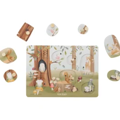 Puzzels*Little Dutch Geluidenpuzzel hout Forest Friends Multi