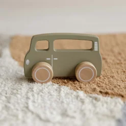 Auto's, Treinen & Garages|Speelgoed Auto's*Little Dutch houten bus Dark Olive Green