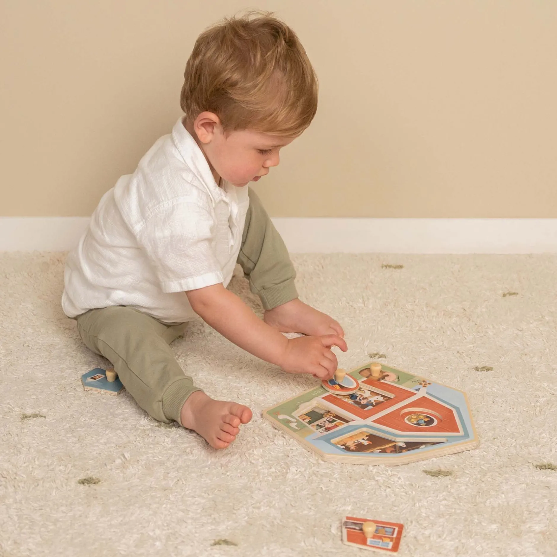 Puzzels*Little Dutch houten puzzel Little Farm Multi