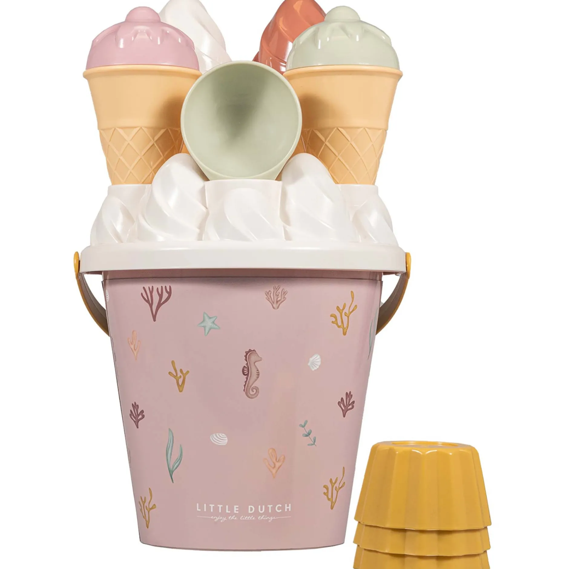 Buitenspeelgoed*Little Dutch ijsjes emmerset 14-delig Pink