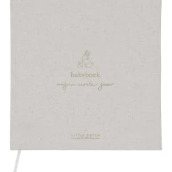 Feestartikelen|Invulboeken*Little Dutch Invulboek Eerste jaar Beigebrown