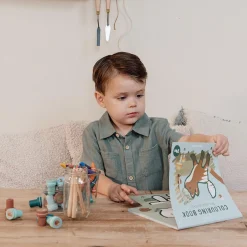 Tekenen|Puzzels & Spellen*Little Dutch kleurboek Forest Friends Blue