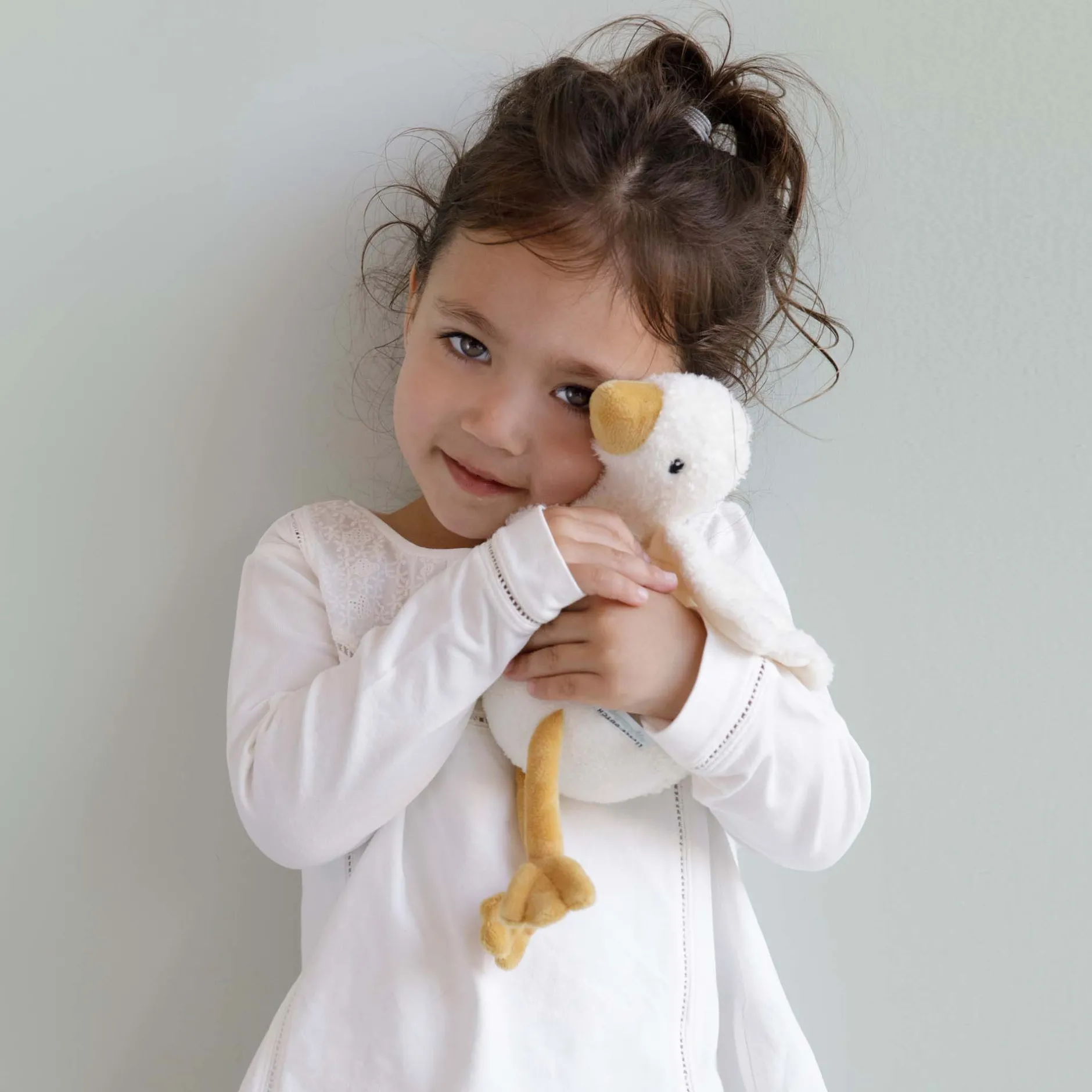 Knuffels*Little Dutch knuffel Little Goose 18cm White