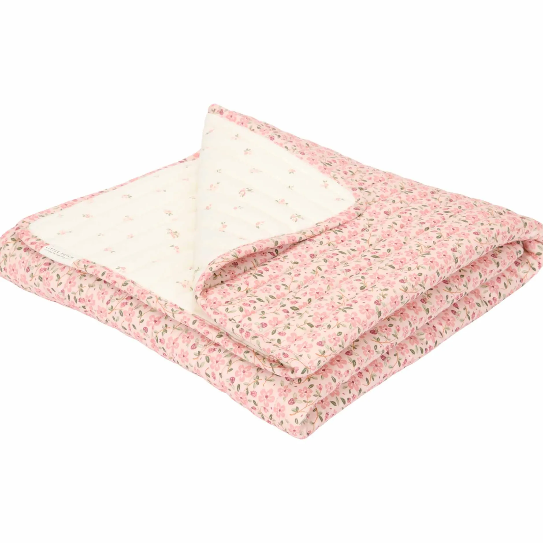 Dekens*Little Dutch ledikant deken fairy floral roze