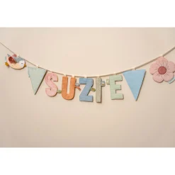 Feestartikelen|Wanddecoratie*Little Dutch letterslinger O blauw