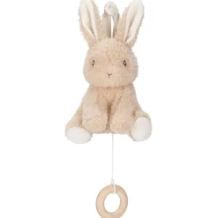 Muziekmobielen & Muziekdoosjes*Little Dutch muziekdoosje Newborn Naturals Bunny Beigebrown