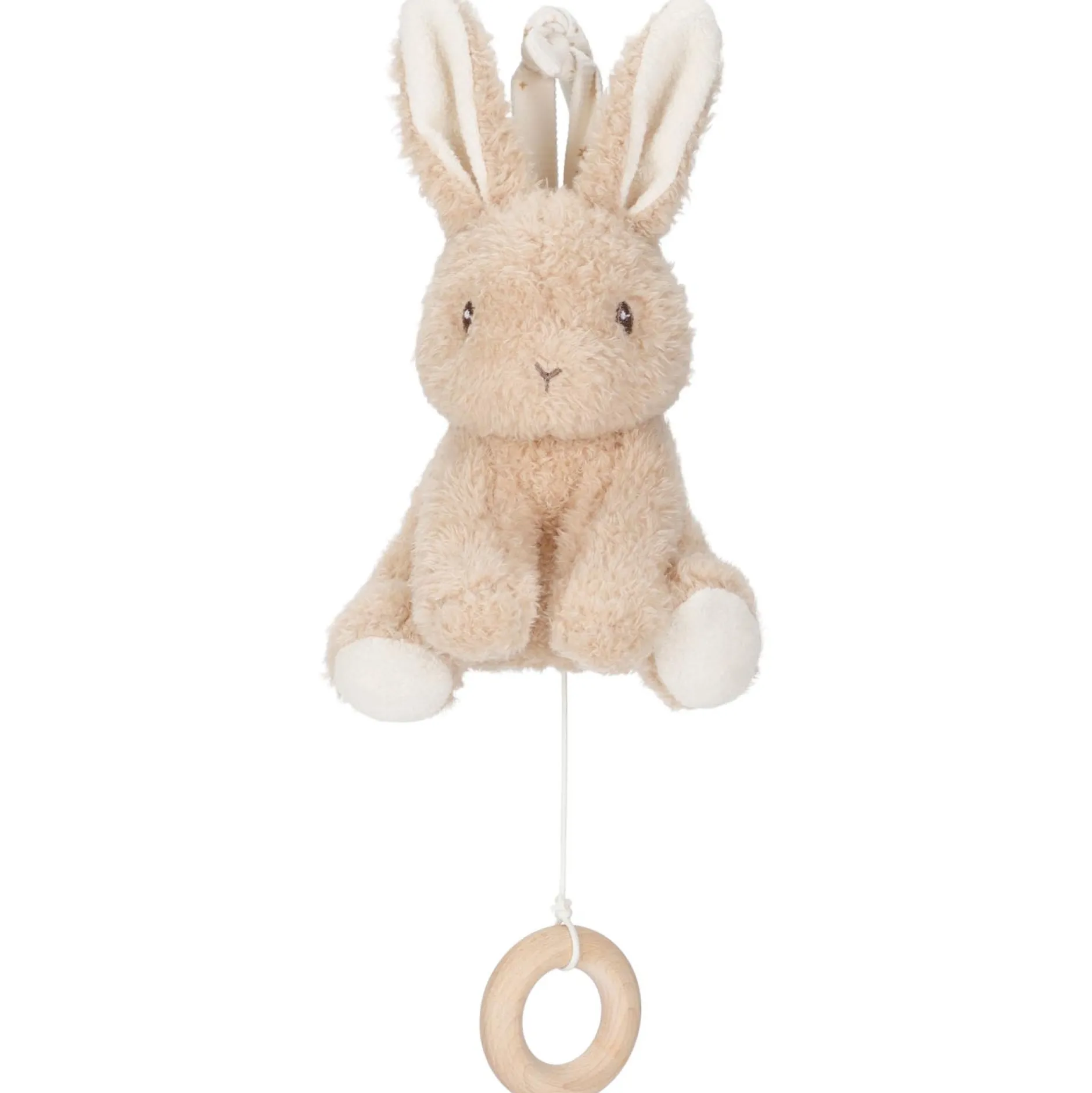 Muziekmobielen & Muziekdoosjes*Little Dutch muziekdoosje Newborn Naturals Bunny Beigebrown