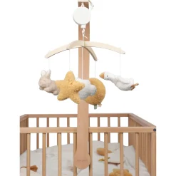Muziekmobielen & Muziekdoosjes*Little Dutch muziekmobiel Newborn Naturals Bunny Beigebrown