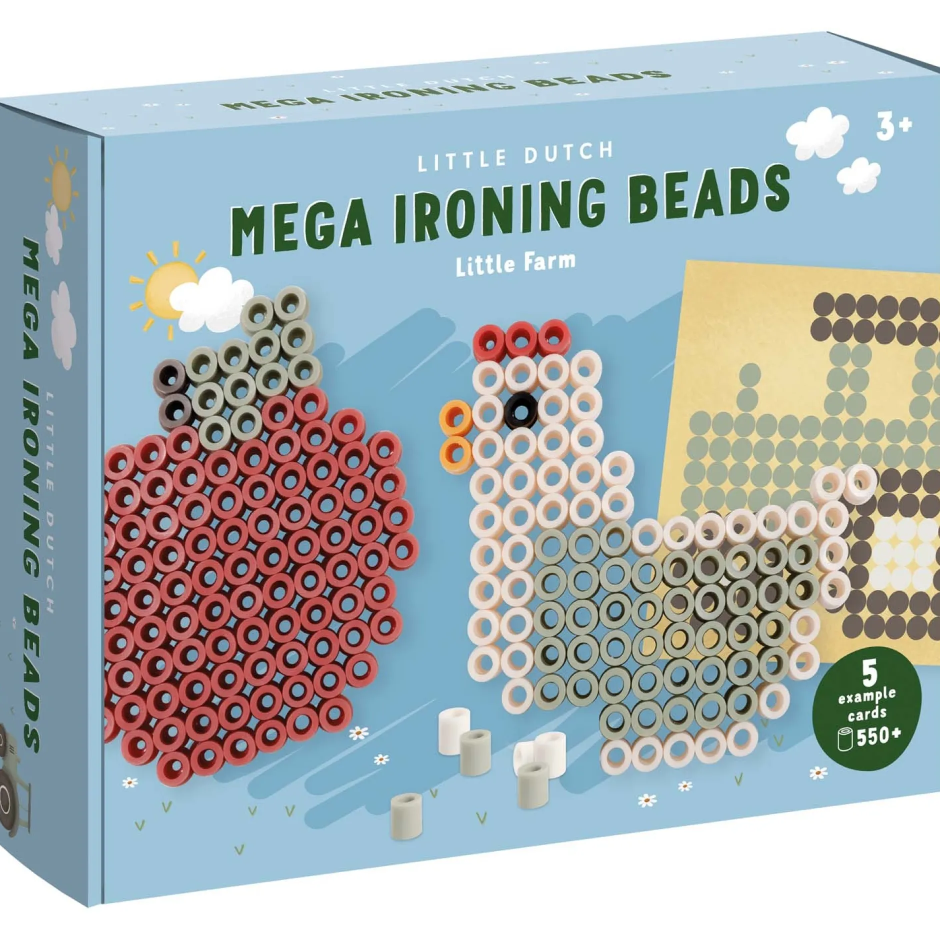 Tekenen|Puzzels & Spellen*Little Dutch strijkkralen Little Farm Multi