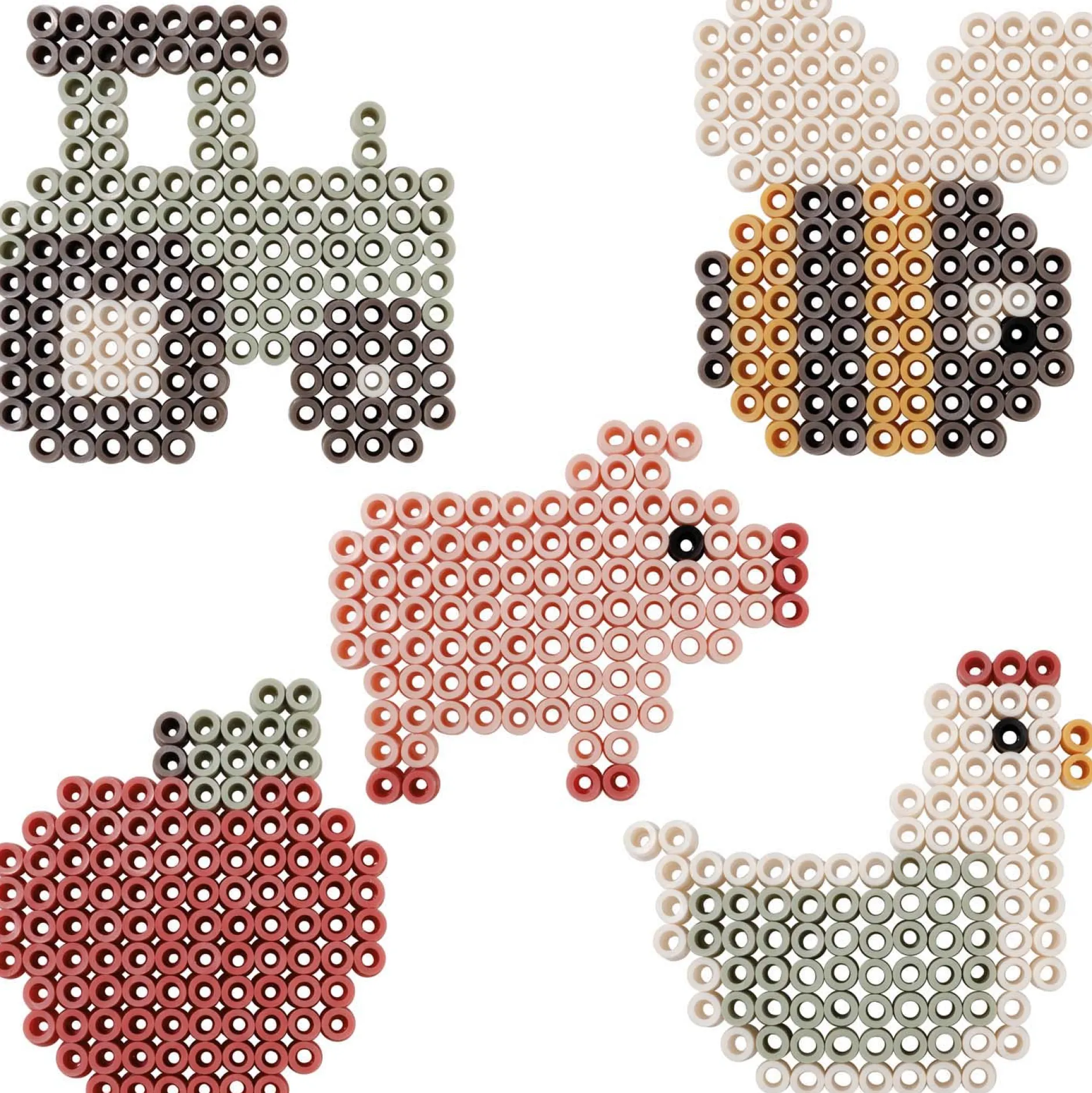 Tekenen|Puzzels & Spellen*Little Dutch strijkkralen Little Farm Multi