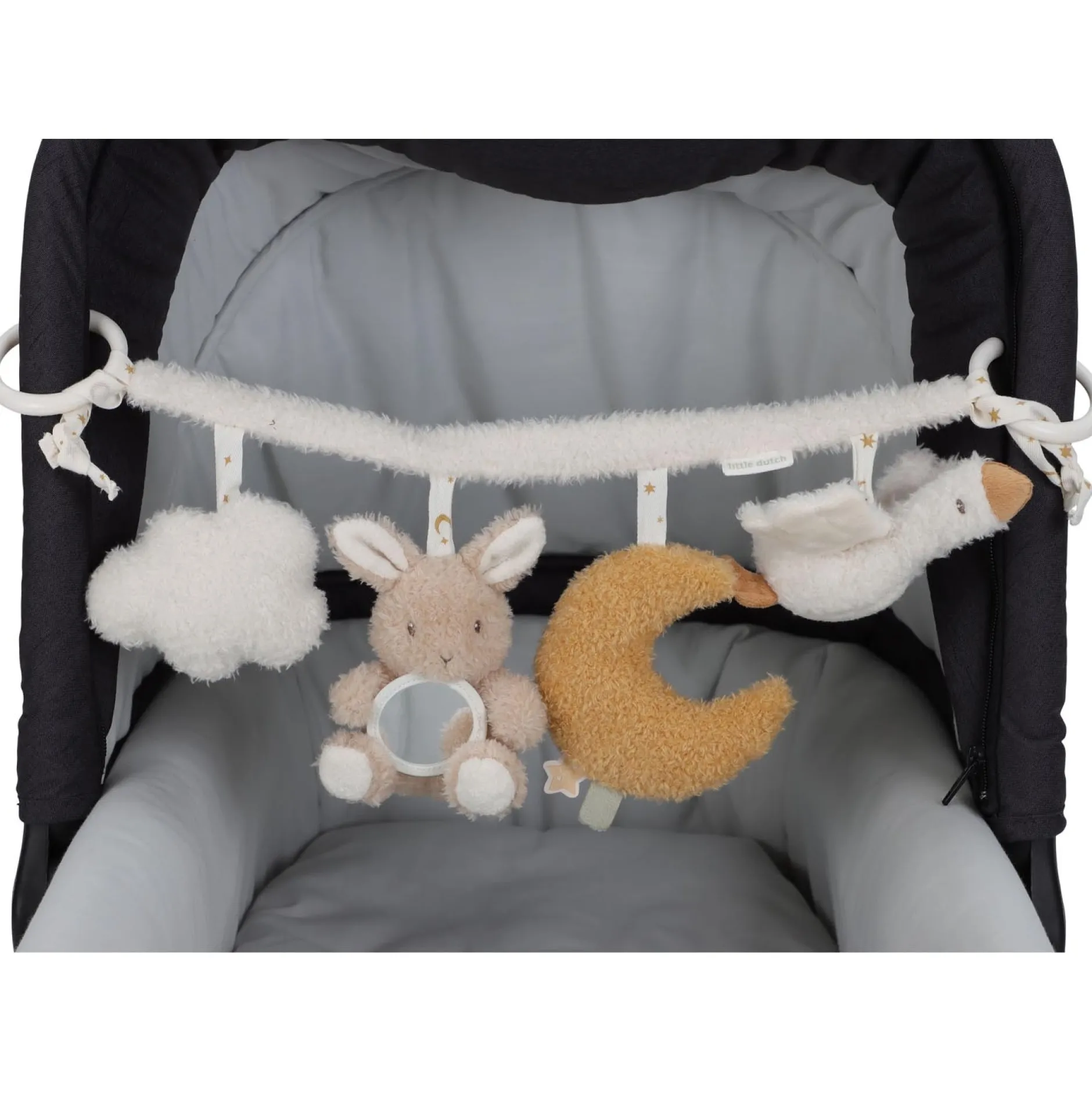 Wagenspanners & Boxspanners|Speelgoed Voor Onderweg*Little Dutch wagenspanner Newborn Naturals Bunny Beigebrown