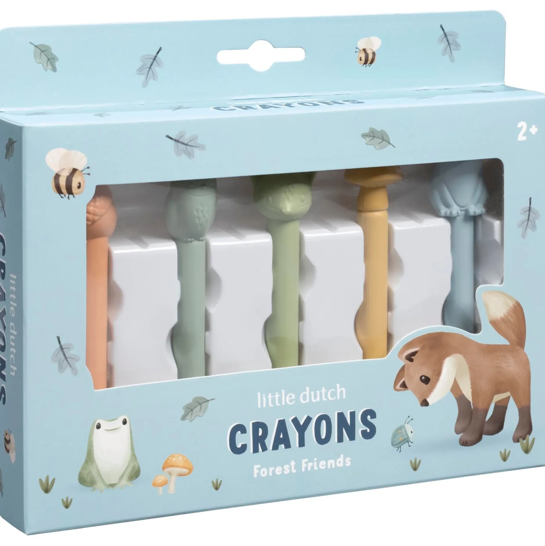 Tekenen|Puzzels & Spellen*Little Dutch waskrijtjes Forest Friends Blue