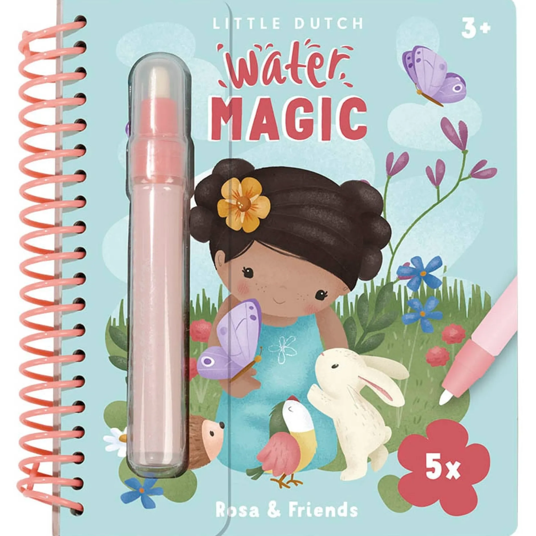Puzzels & Spellen|Speelgoed Voor Onderweg*Little Dutch water tekenboek Rosa & Friends Multi