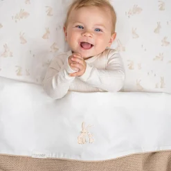 Lakens*Little Dutch wieglaken Baby Bunny wit