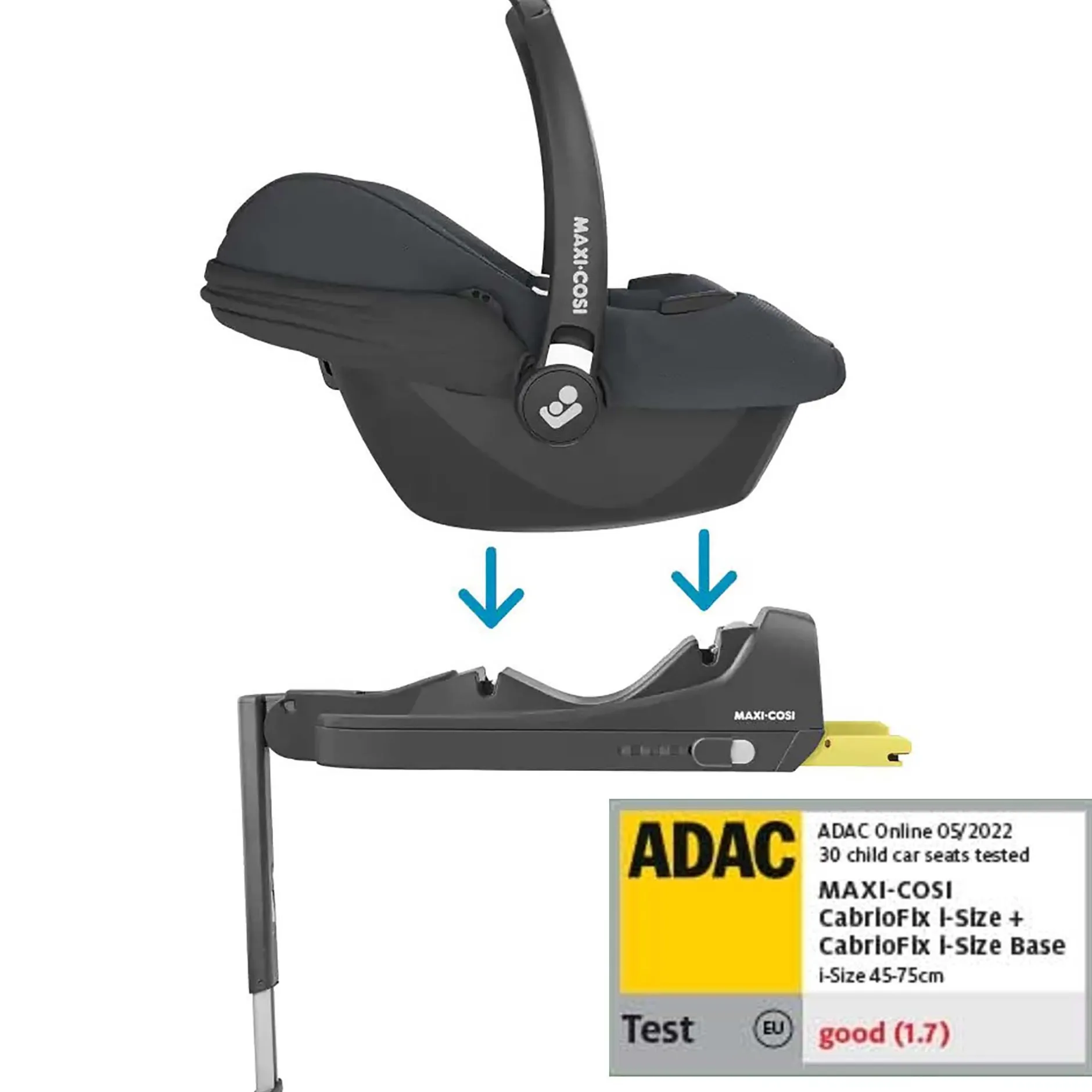 Autostoel Bases|Autostoelen Groep 0*Maxi-Cosi Cabriofix i-Size Base Black