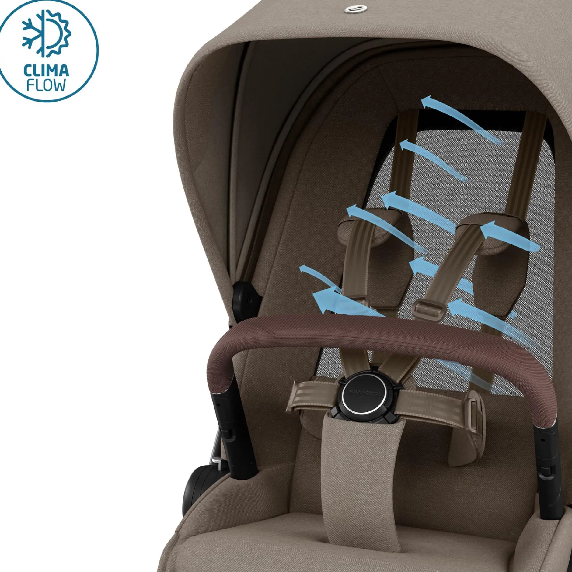 Frames Met Zit*Maxi-Cosi Fame frame met zit Twillic Truffle