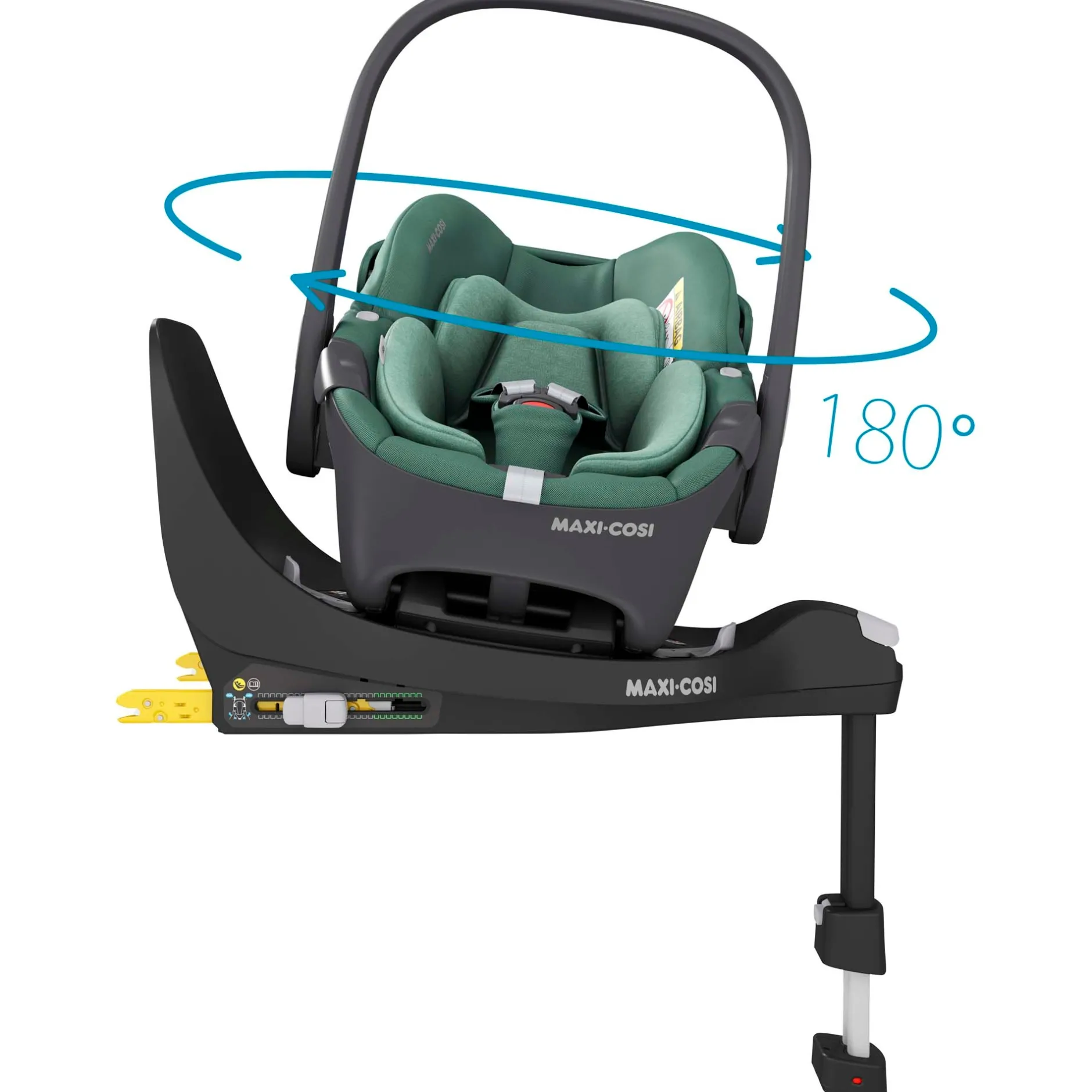 Autostoelen Groep 0*Maxi-Cosi Pebble 360 i-Size Essential Green