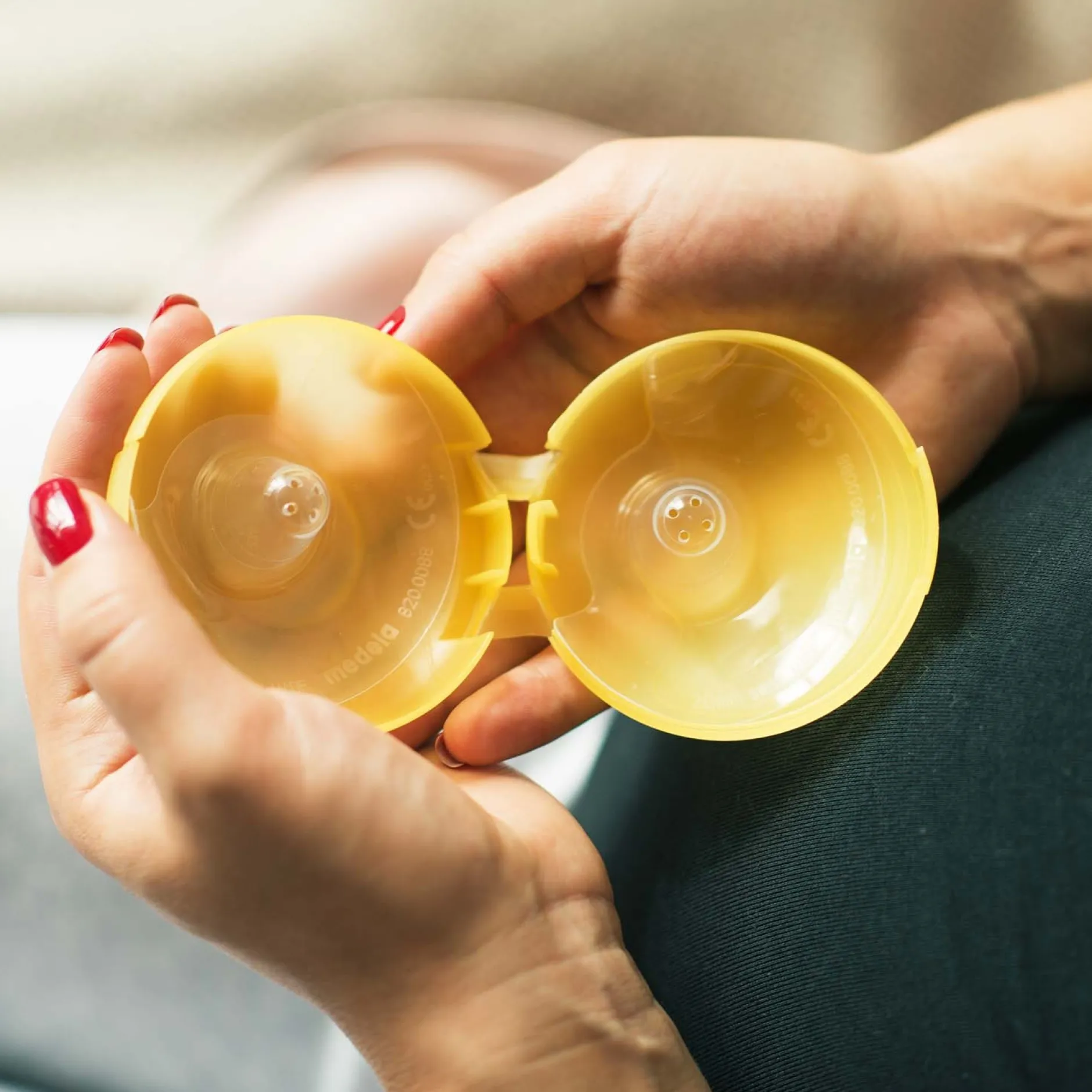 Tepelbeschermers|Borstverzorging*Medela Contact tepelhoedjes maat L