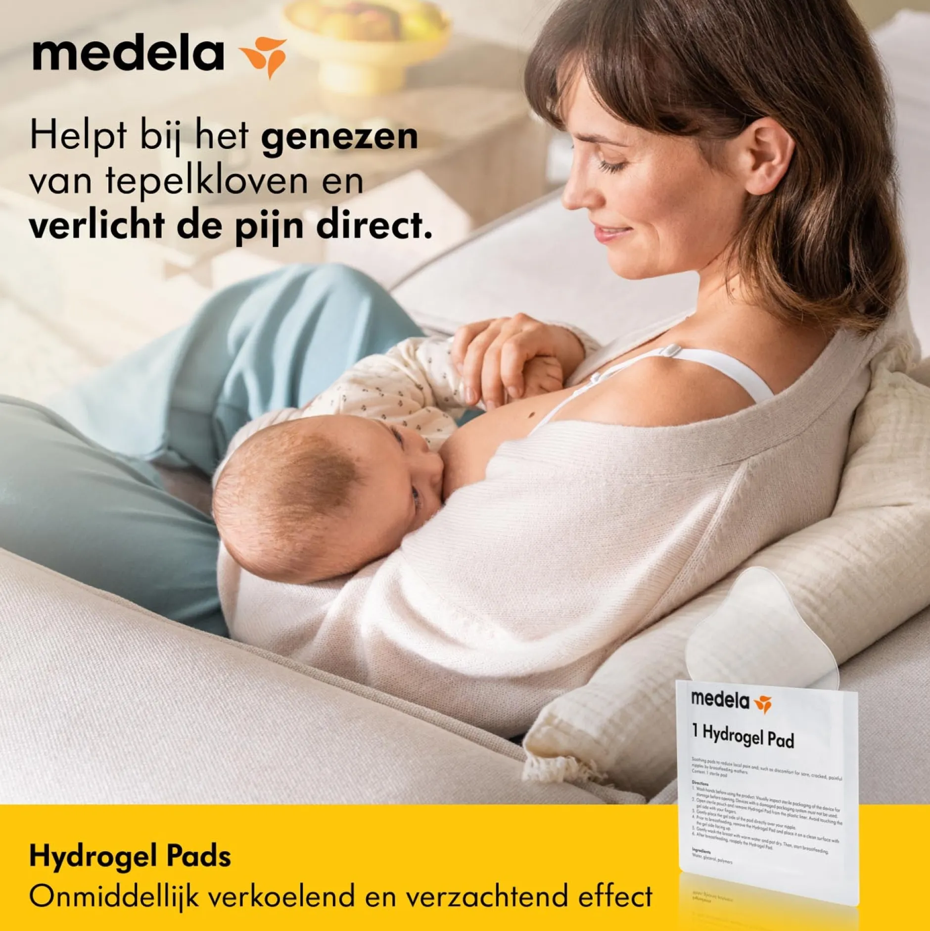 Tepelbeschermers|Borstverzorging*Medela hydrogel pads 4 stuks