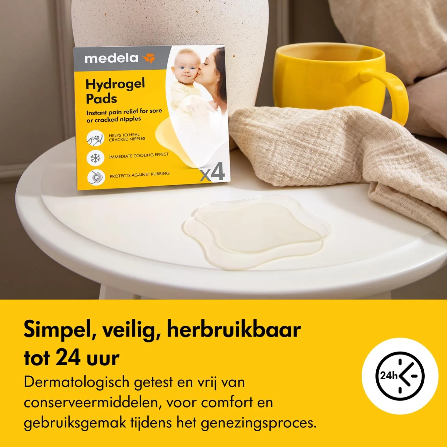 Tepelbeschermers|Borstverzorging*Medela hydrogel pads 4 stuks