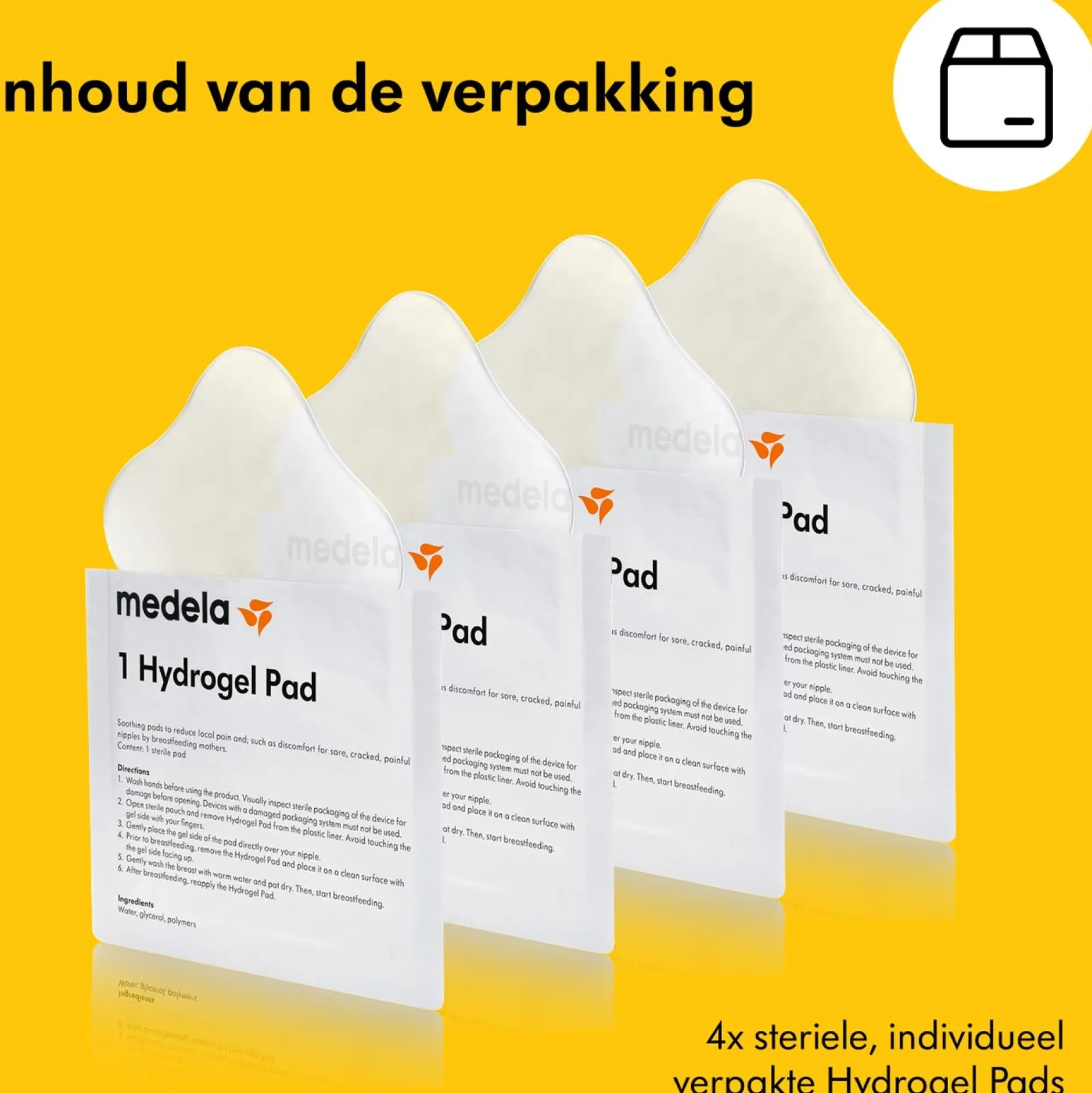 Tepelbeschermers|Borstverzorging*Medela hydrogel pads 4 stuks