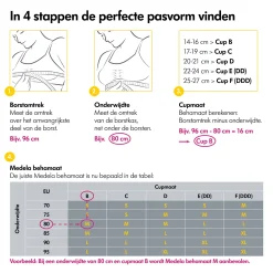 Borstkolf Accessoires|Voedingsbh*Medela 3-in-1 Borstvoedings- en kolfbeha - Zwart - maat M