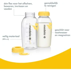 Borstvoedingszakjes & -Flesjes|Flesjes*Medela moedermelkflesjes 250ml 2 stuks