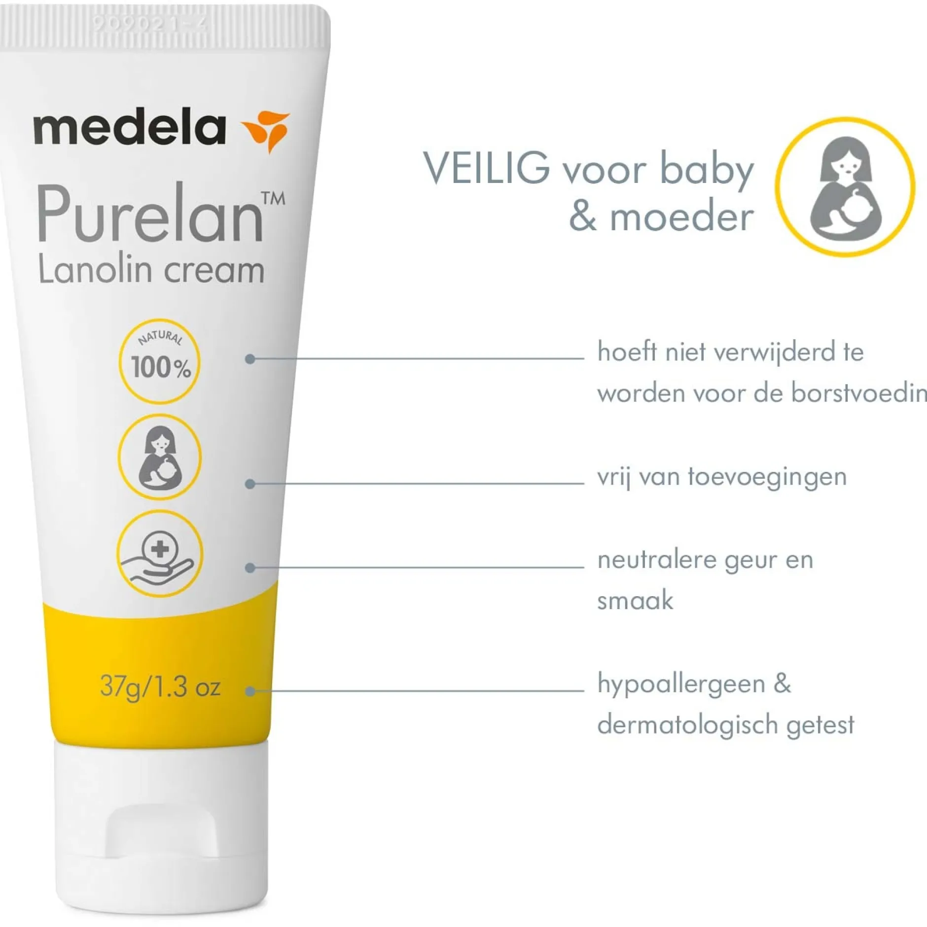 Tepelbeschermers|Borstverzorging*Medela Purelan tepelzalf 37 gr