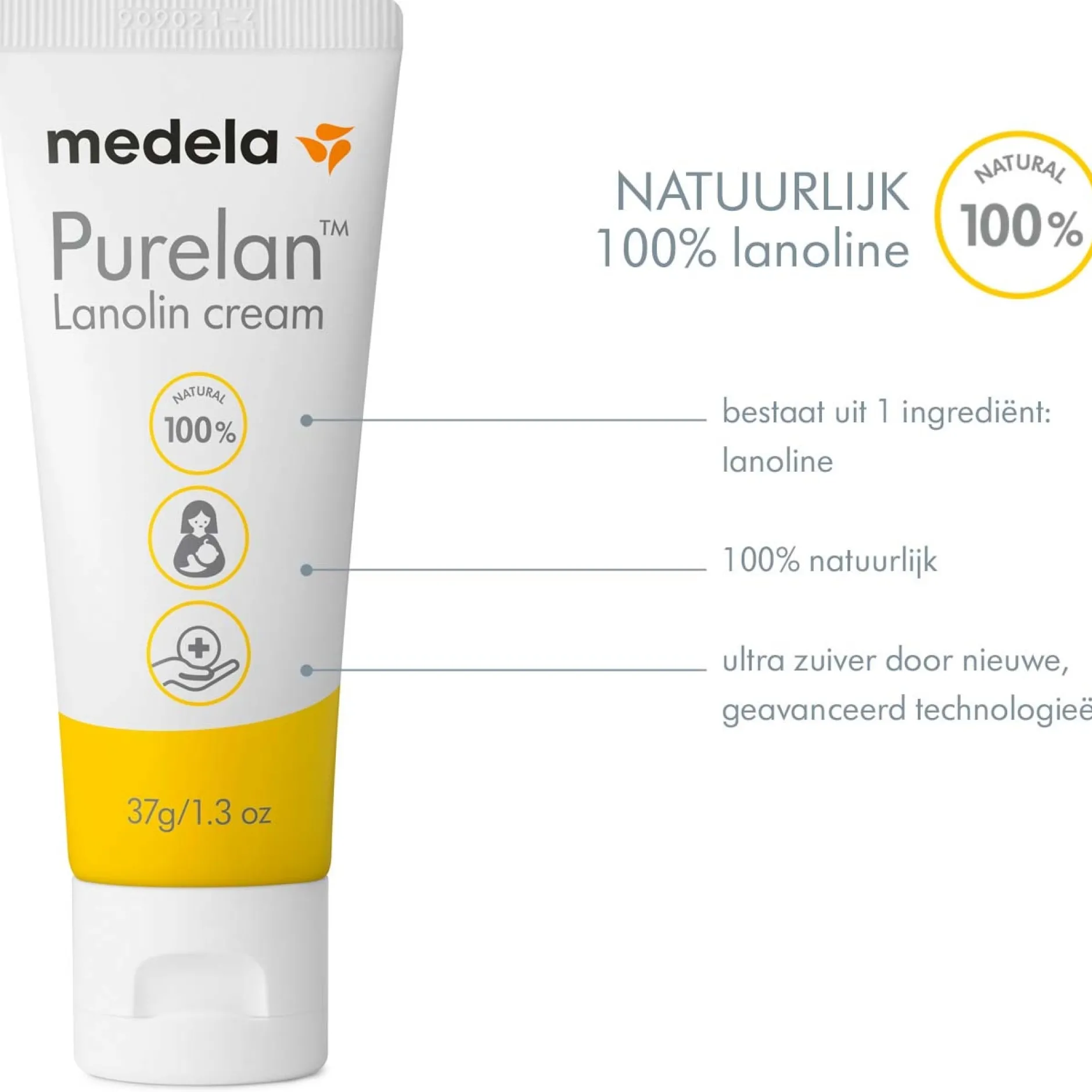 Tepelbeschermers|Borstverzorging*Medela Purelan tepelzalf 37 gr