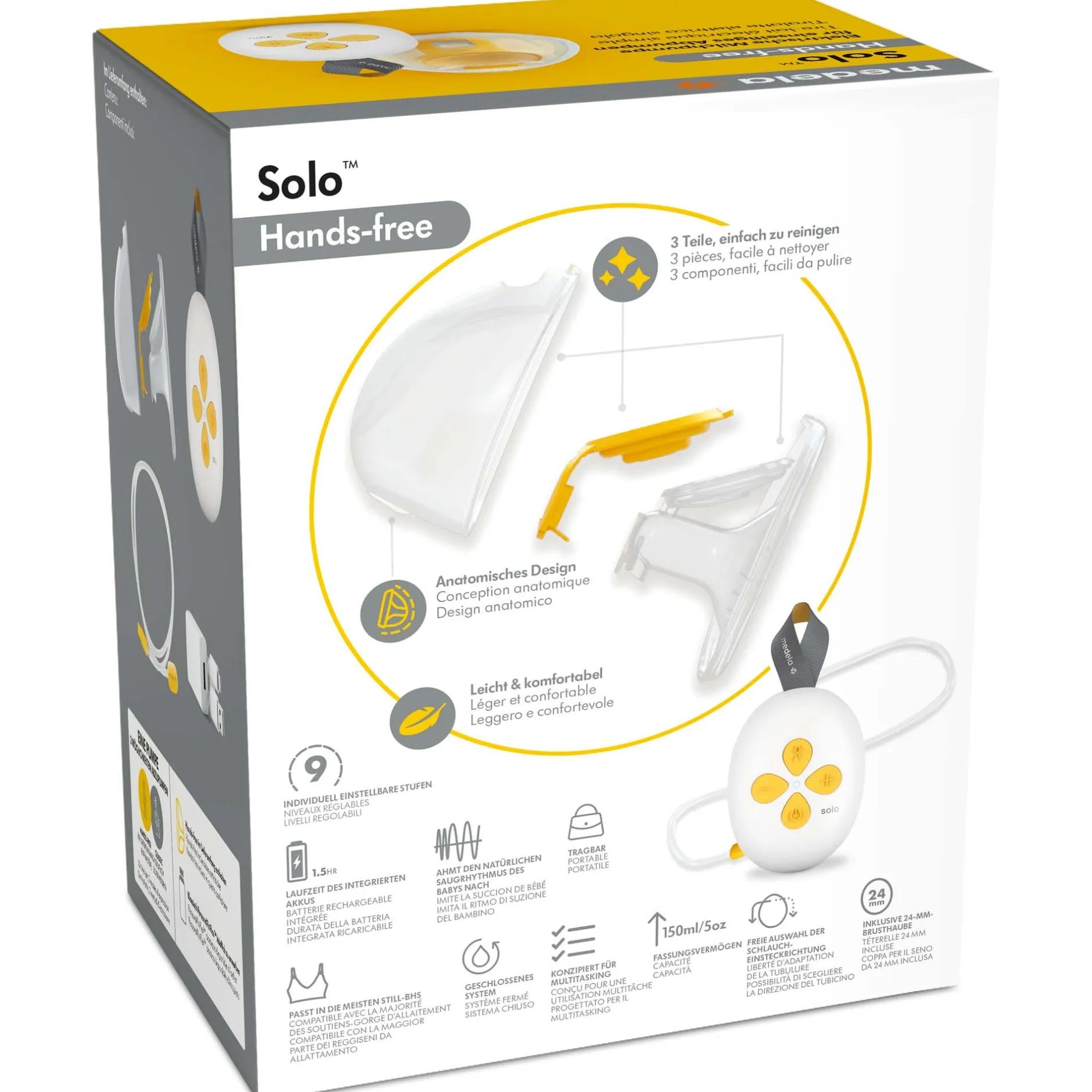 Borstkolven*Medela Solo Hands-free enkele elektrische borstkolf