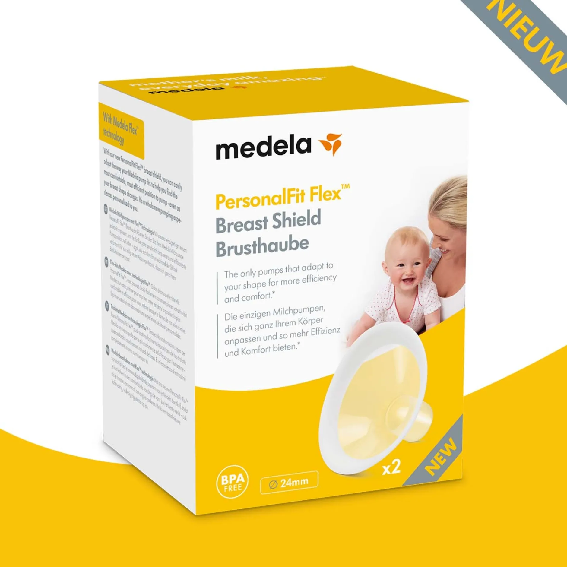 Borstkolf Accessoires*Medela Swing Personal Fit Flex Borstschild maat M