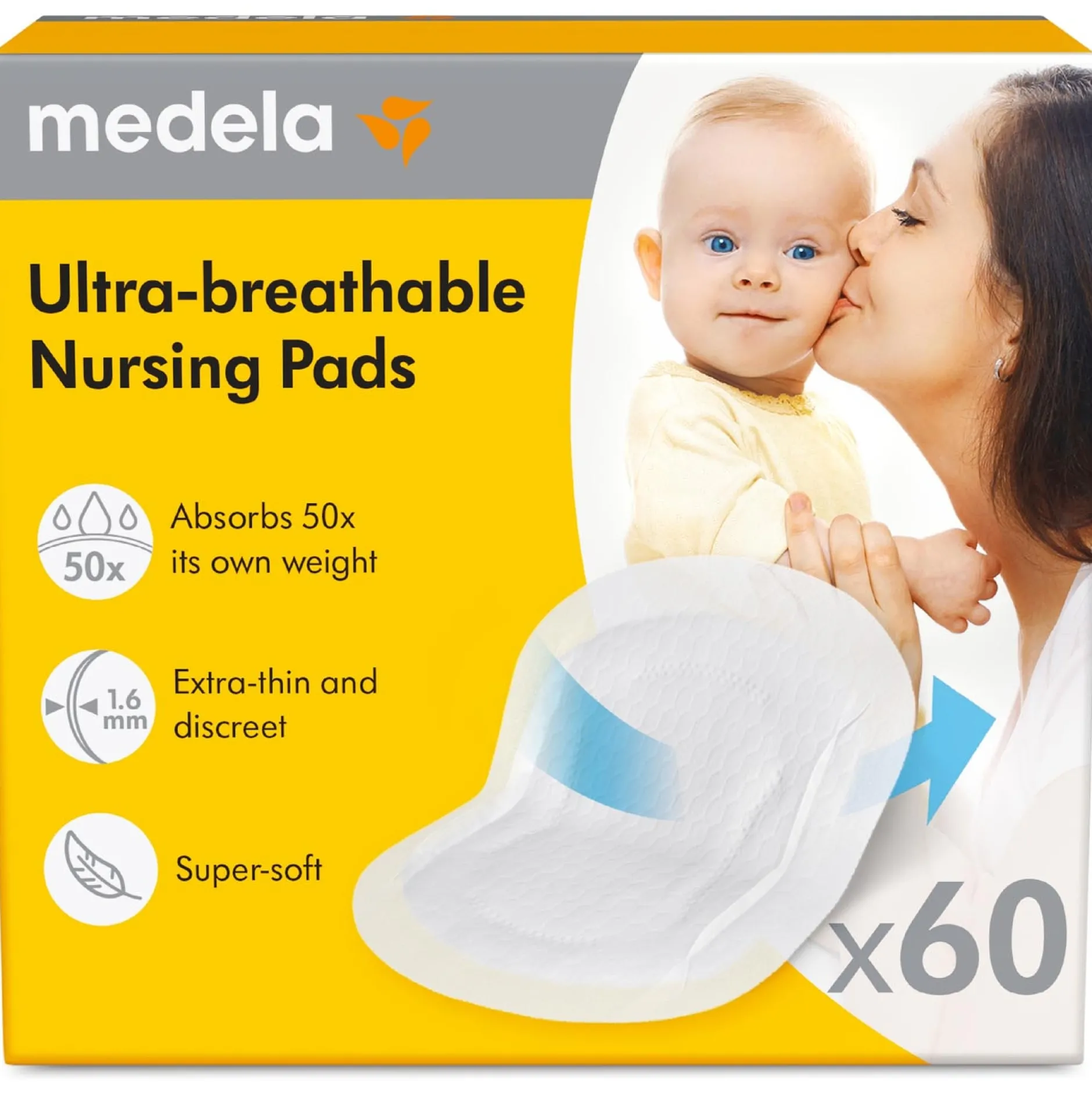 Borstkolf Accessoires*Medela zogkompressen 60 stuks