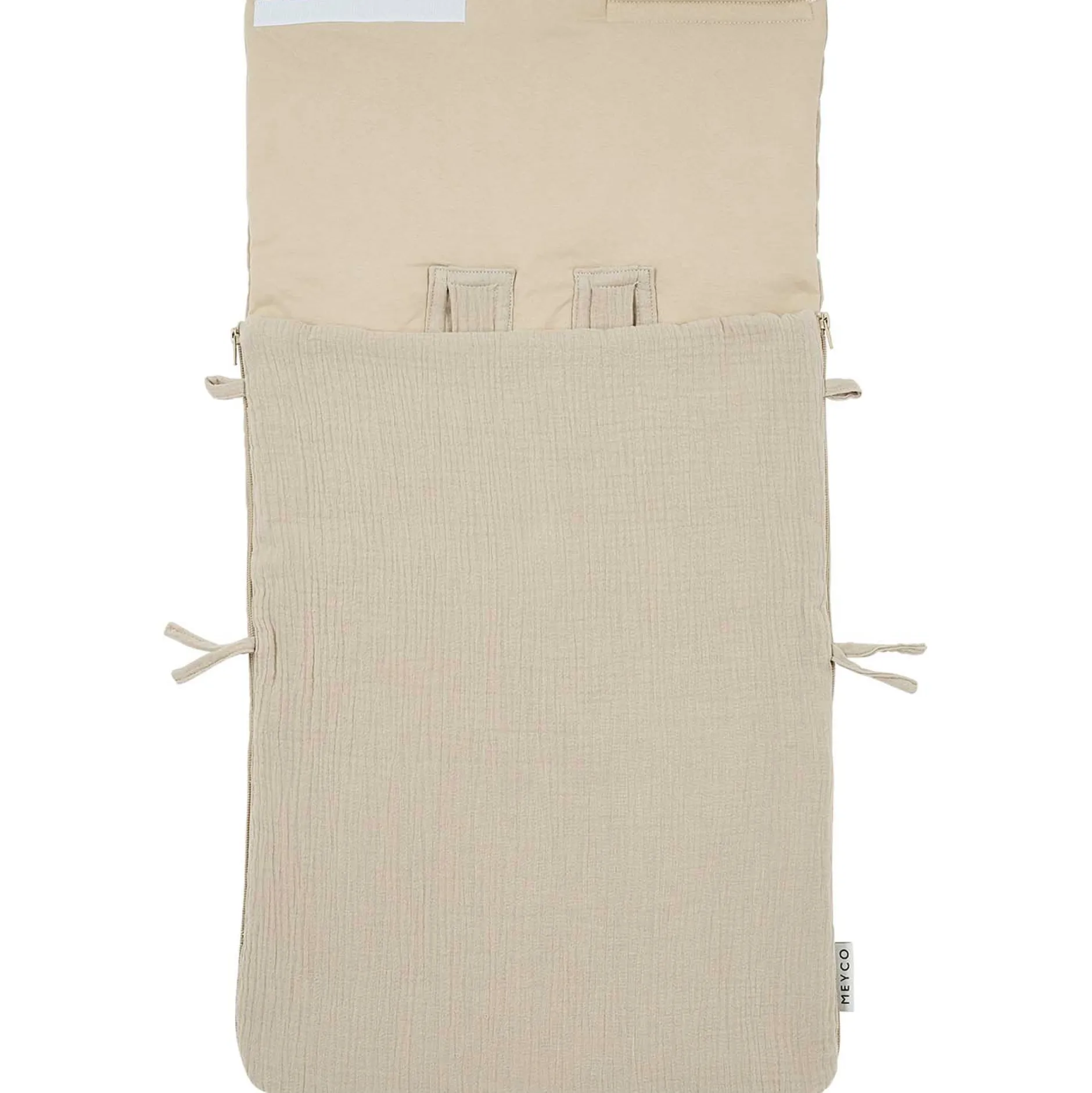 Voetenzakken|Voetenzakken*Meyco autostoel voetenzak Pre-washed Hydrofiel Sandbrown