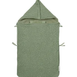 Voetenzakken|Voetenzakken*Meyco autostoel voetenzak Wafel Teddy Olivegreen