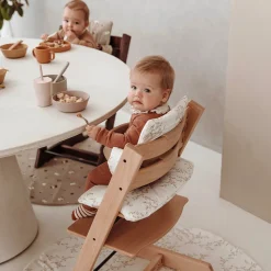Kinderstoel Accessoires*Meyco Baby meegroei stoelverkleiner Branches Off-White