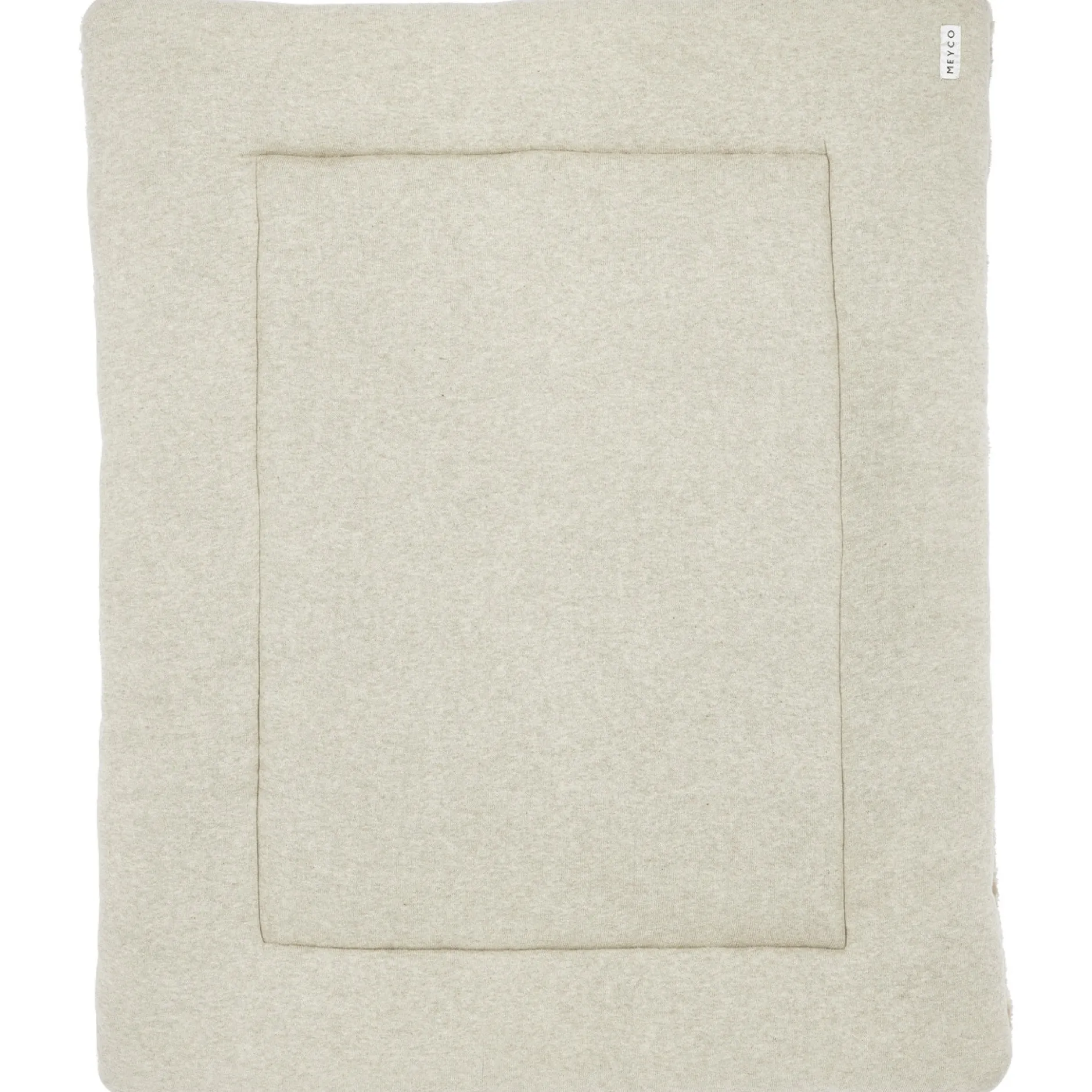 Boxkleden*Meyco boxkleed Knit basic met teddy Sandbrown