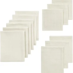 Doeken & Luiers*Meyco hydrofiele doeken startersset 12 stuks wit