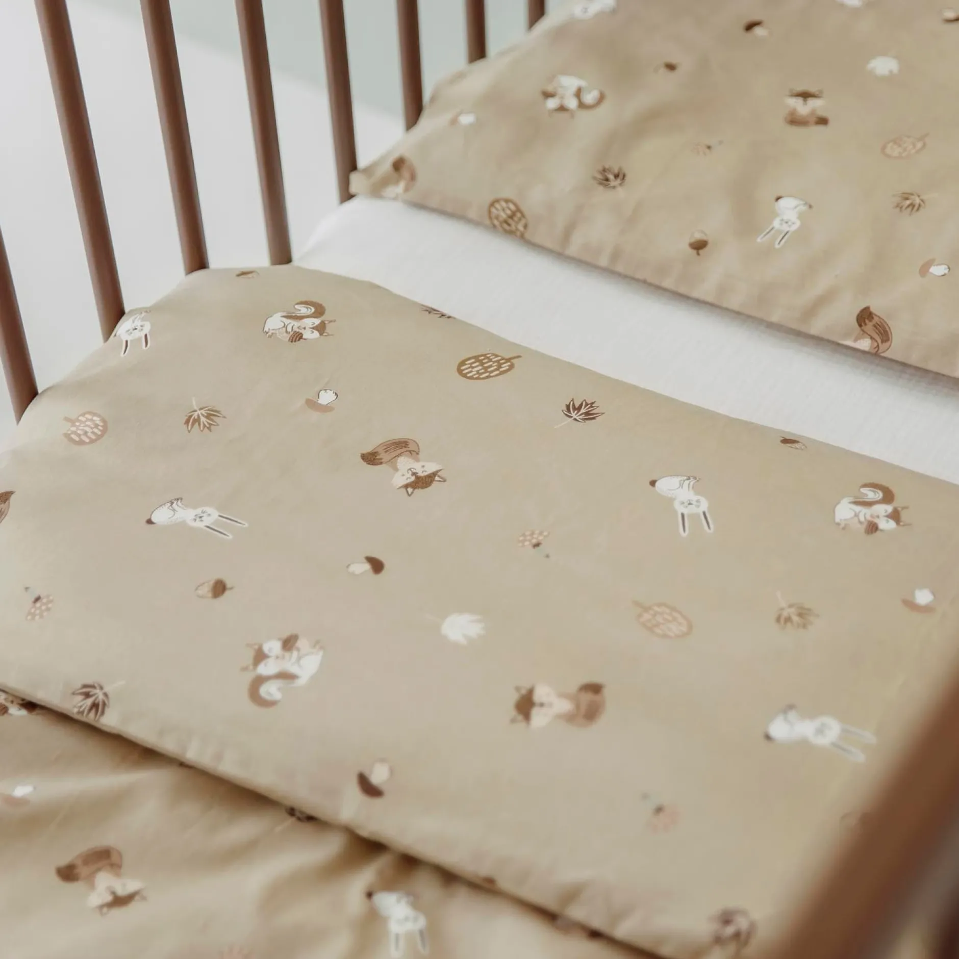 Dekbedovertrekken*Meyco junior dekbed overtrek beige