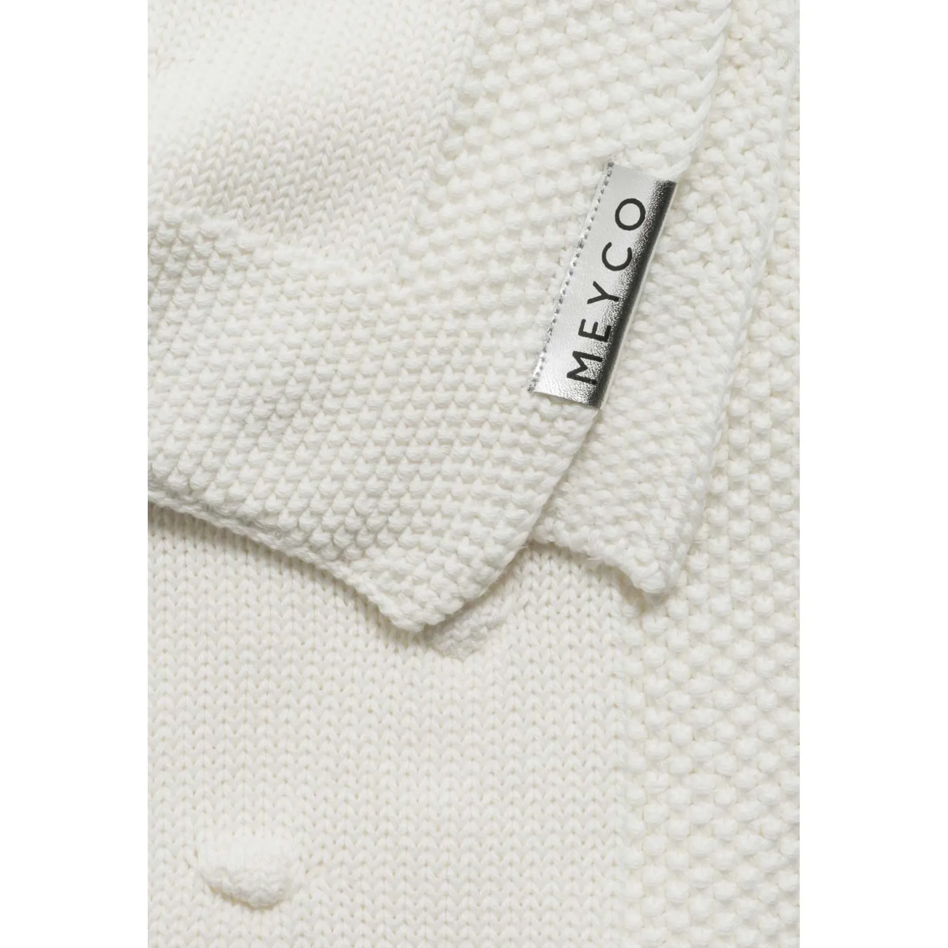 Dekens*Meyco ledikantdeken knots beige