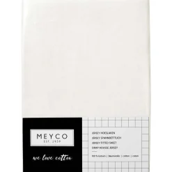 Hoeslakens*Meyco ledikanthoeslaken wit