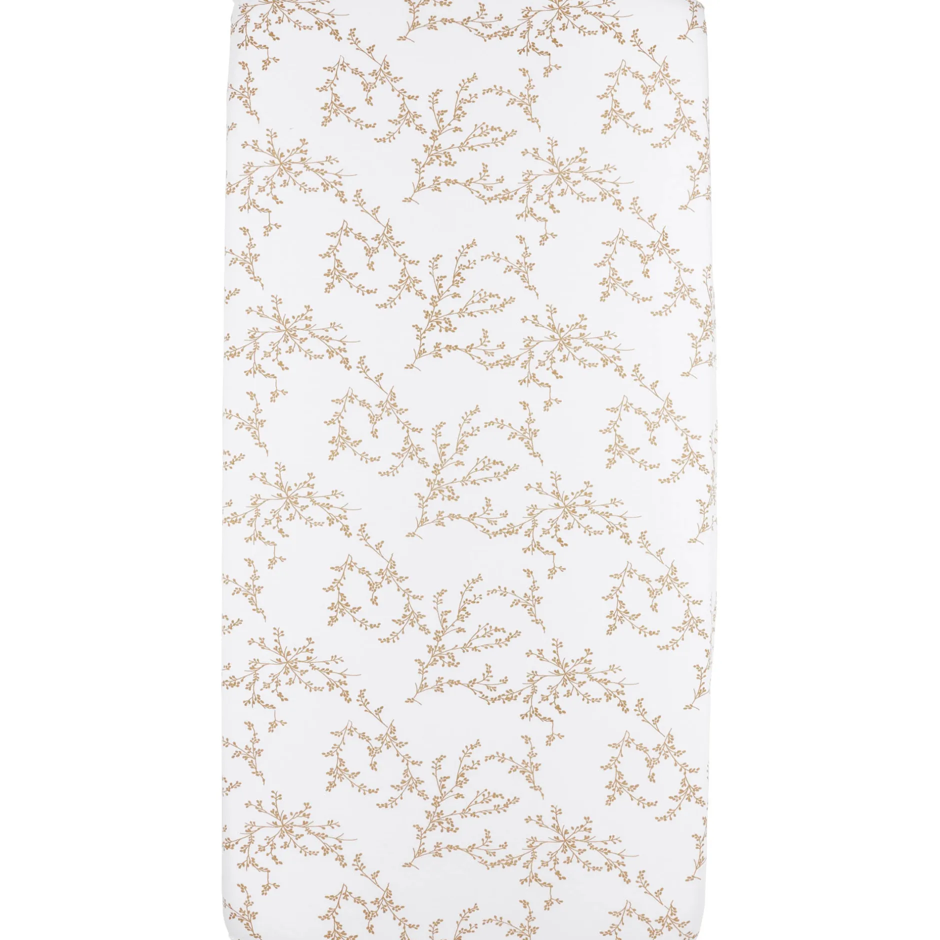 Hoeslakens*Meyco wieg/co-sleeper hoeslaken branches wit