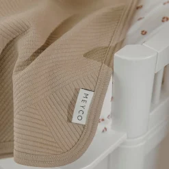 Dekens*Meyco wiegdeken pure taupe taupe