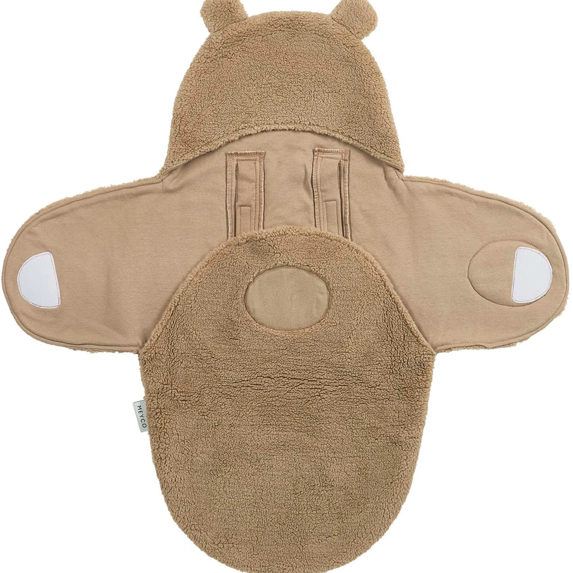 Voetenzakken|Voetenzakken*Meyco wikkeldeken Teddy Bear Brownie