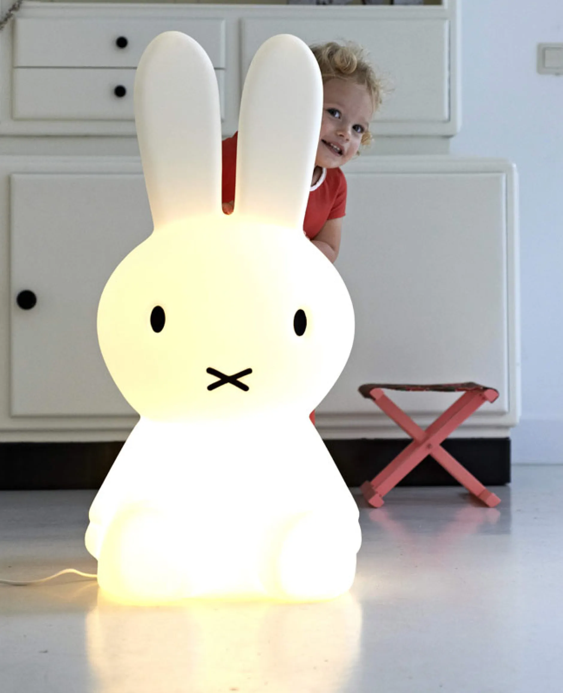 Nachtlampjes*Mr Maria Nijntje lamp 80 cm wit