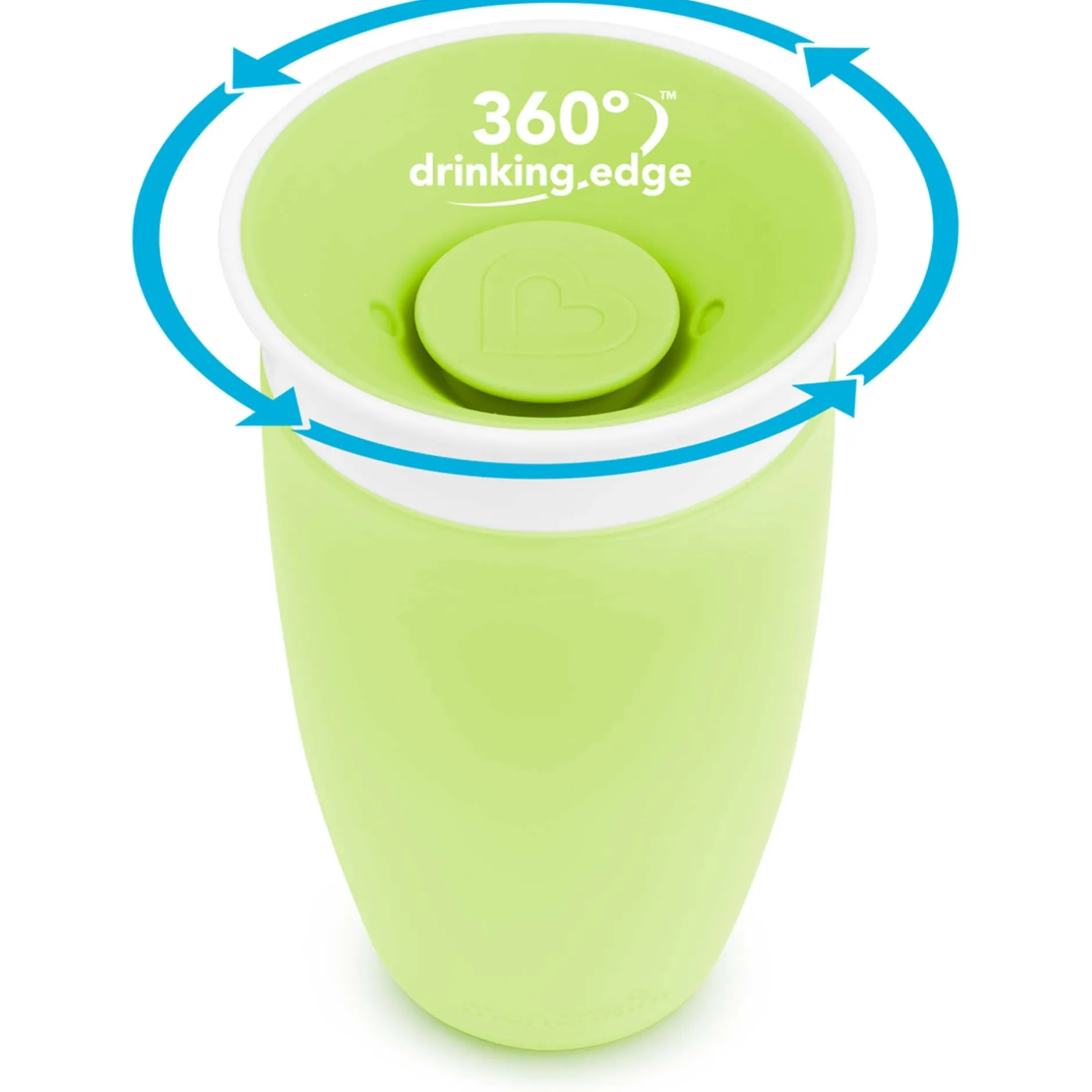 Drinkbekers*Munchkin drinkbeker Miracle 360 graden - 296 ml 12+ maanden groen